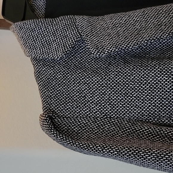 a. new day Tweed Wool Blend Jacket Black White Gray size 16 NWT - Picture 7 of 16